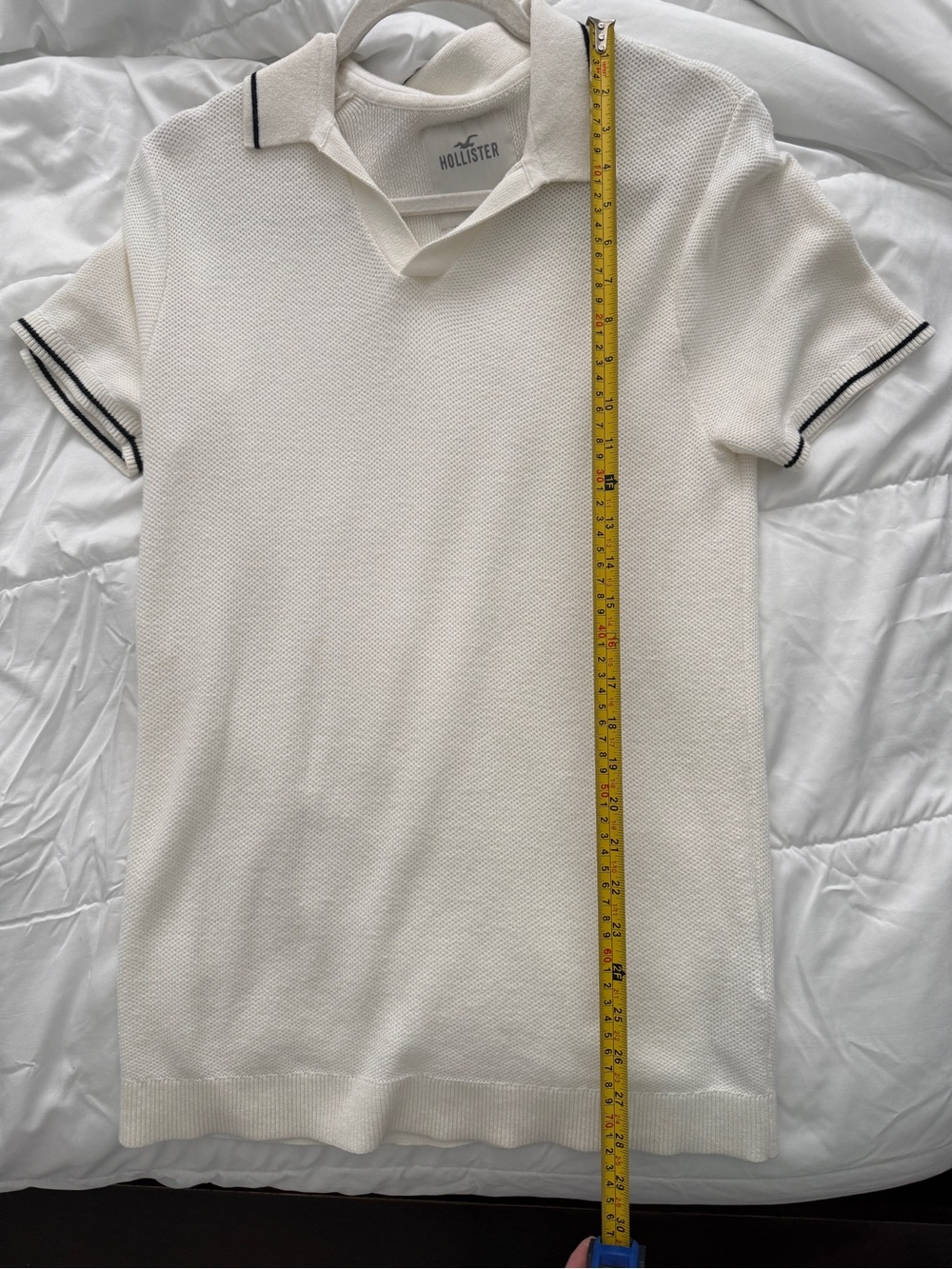 Hollister White Polo Shirt Classic Design - Picture 5 of 5